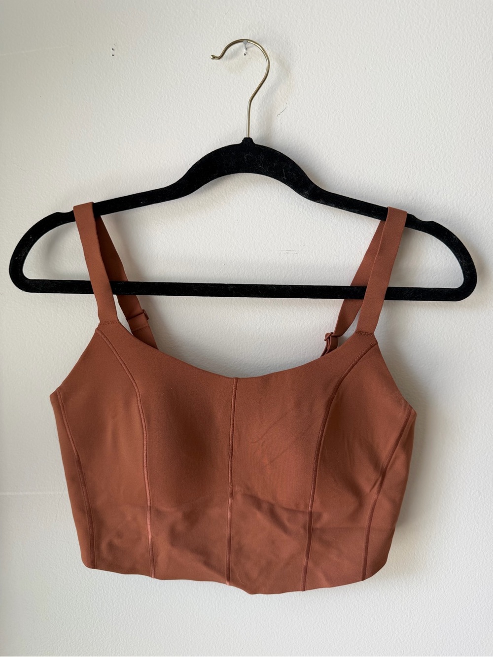 Women’s Rust Brown Cropped Tank Bralette